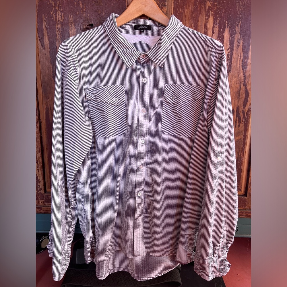 3Sixteen Vintage Seersucker Button Down. Classic styling. Clean design.